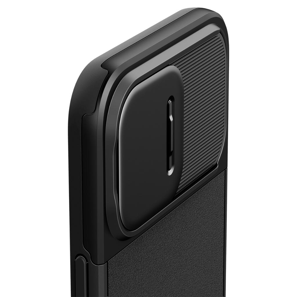 Ốp lưng cho iPhone Spigen 15 Pro/ 15 Pro Max Optik Armor - Hàng chính hãng