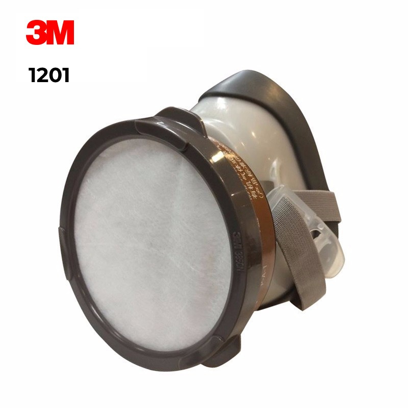 Mặt Nạ 3M1201 Phòng Độc Sơn, PU, Thuốc Trừ Sâu, Hóa Chất. Khẩu Trang Chống Khói Độc, Bụi