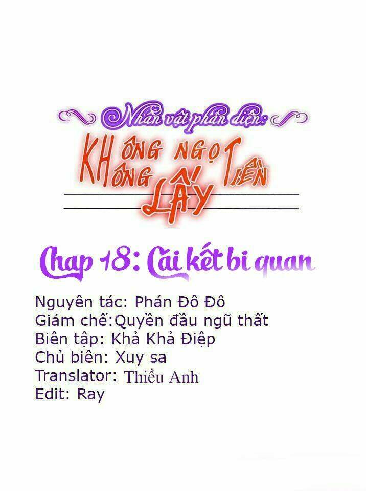nhân vật phản diện: không ngọt không lấy tiền chapter 18 1
