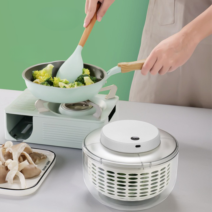 Chậu Quay Tách Nước Làm Khô Rau Củ Bằng Điện Dehydrator Merit 6L - Home Decor Furniture