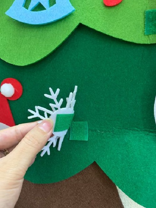 Bộ Cây Thông Noel Vải Nỉ 2 Lớp Tự Làm Trang Trí Dịp Giáng Sinh 42 Chi Tiết