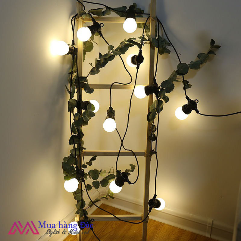 Đèn Trang Trí Dây Đèn Led Trang Trí G50 Bóng lớn 5cm Bóng Lớn Cắm Điện chống nước