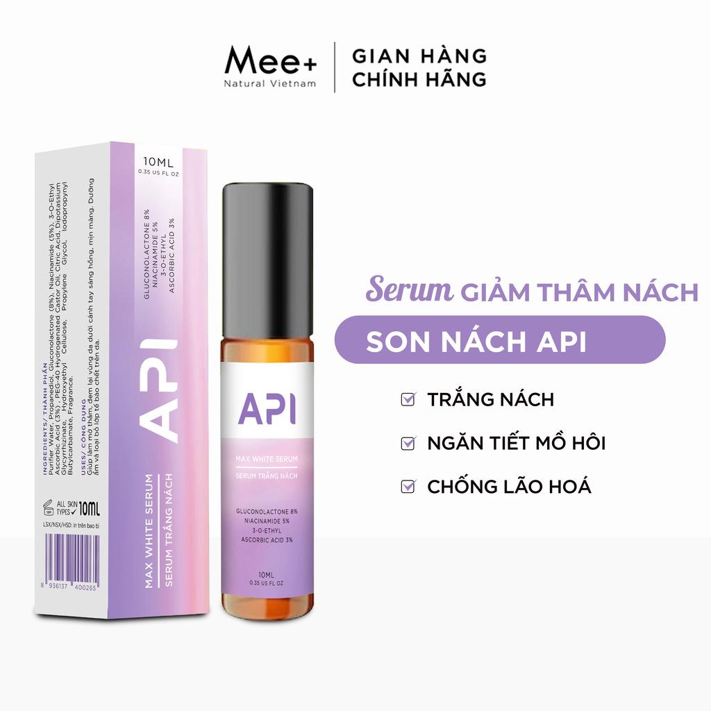 Son Nách API - Serum Trắng Nách , Lăn Nách Mee Natural Mờ Thâm Cấp Ẩm 10ml