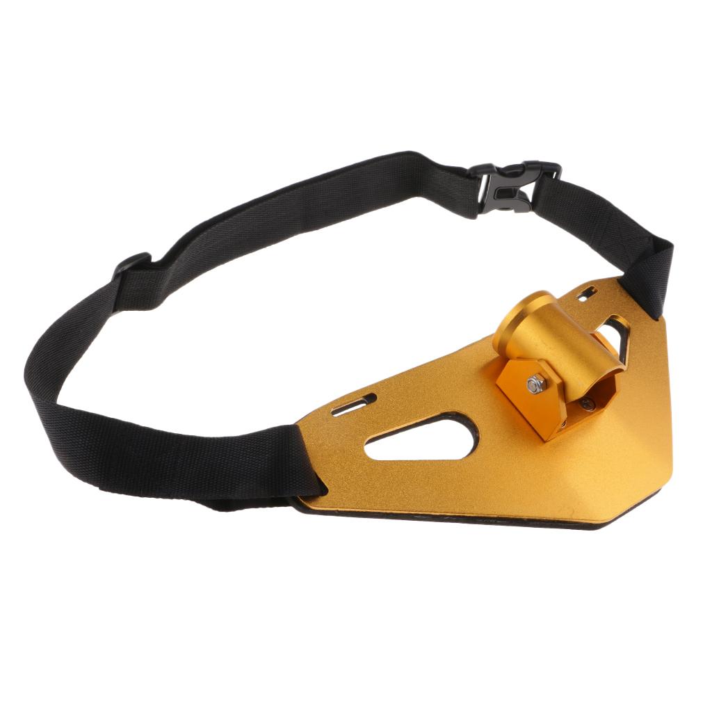 Fishing Fighting Belt Stand-up Heavy Duty Gimbal Padded Rod Holder Gold