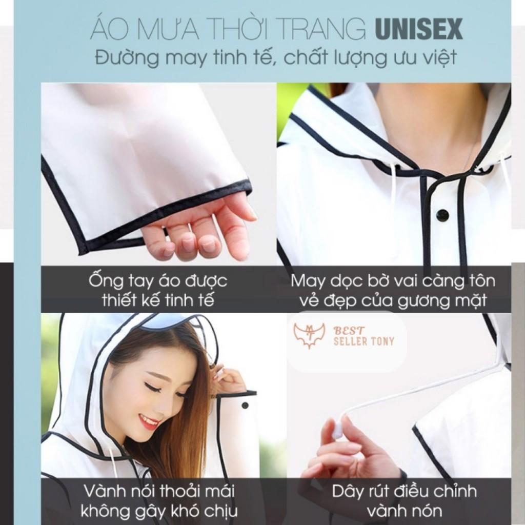 Áo mưa thời trang có mũ cao cấp tránh nắng mưa - Hot mùa mưa
