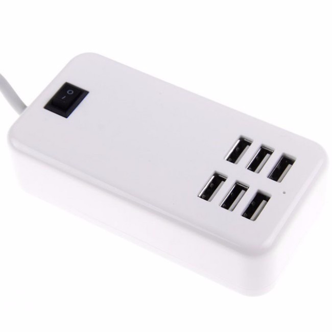 Bộ sạc USB 6 cổng Bộ sạc cho iPad - iPhone - Samsung - HTC - Sony