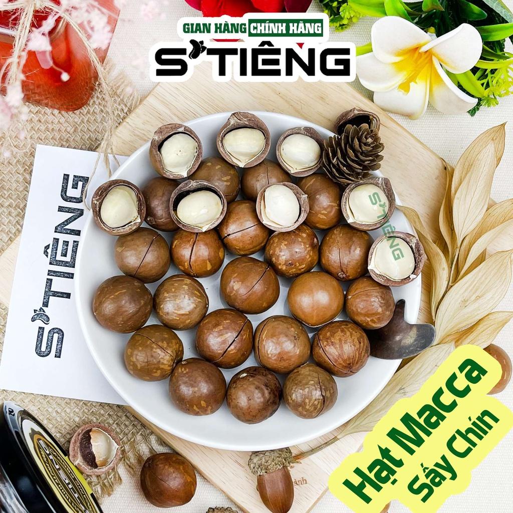 500Gr HẠT MACCA Nứt Vỏ Sấy Chín STIENG , Giòn Ngon Hủ Thủy Tinh