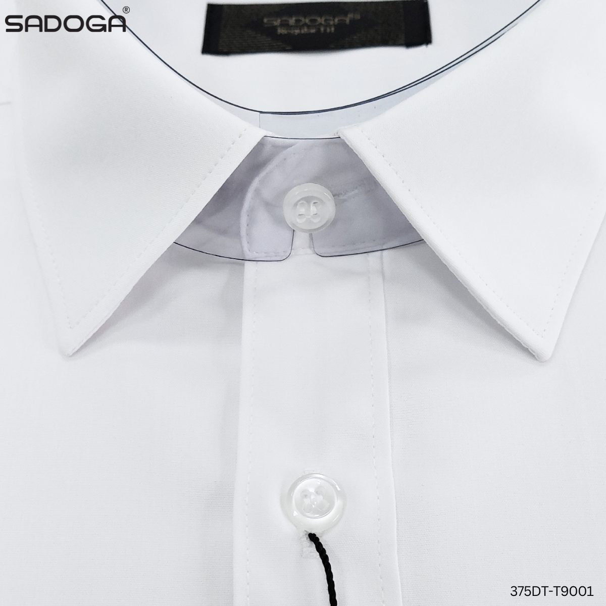 Áo Sơ Mi Trắng Sadoga Dài Tay Regular Fit, Thấm Hút Mồ Hôi, Chất Liệu Cao Cấp T9001