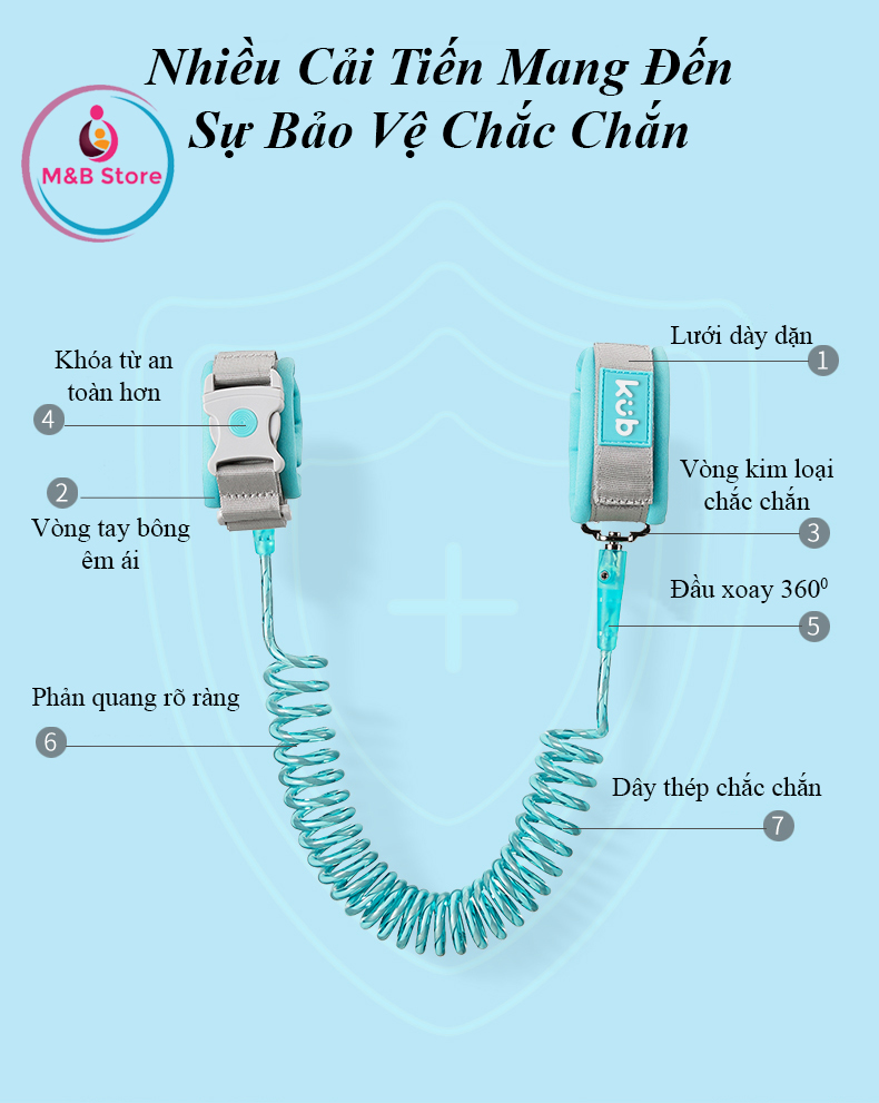 Dây An Toàn Tránh Lạc Bé - KUB