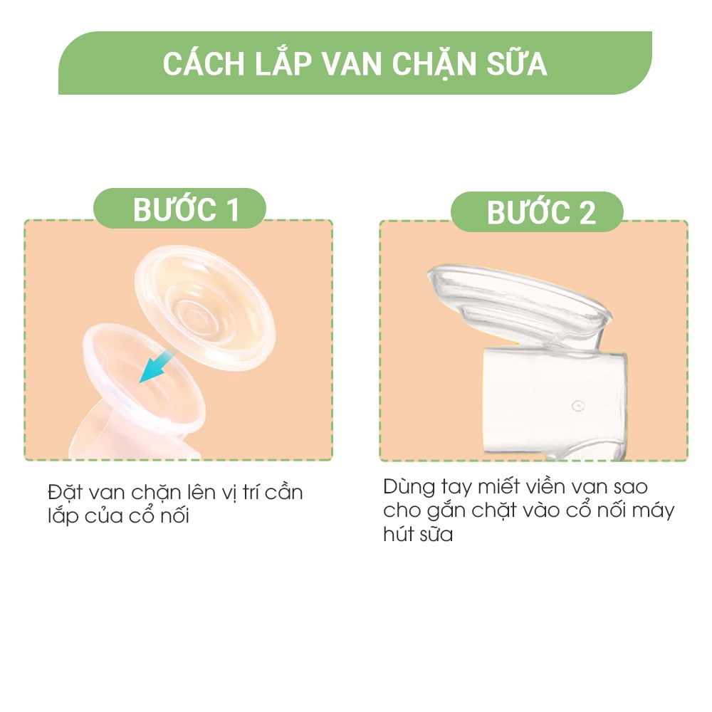 Van Chặn Sữa Máy Hút Sữa Không Dây Mama’s Choice Cloudie, Chất Liệu Silicone An Toàn Cho Mẹ và Bé