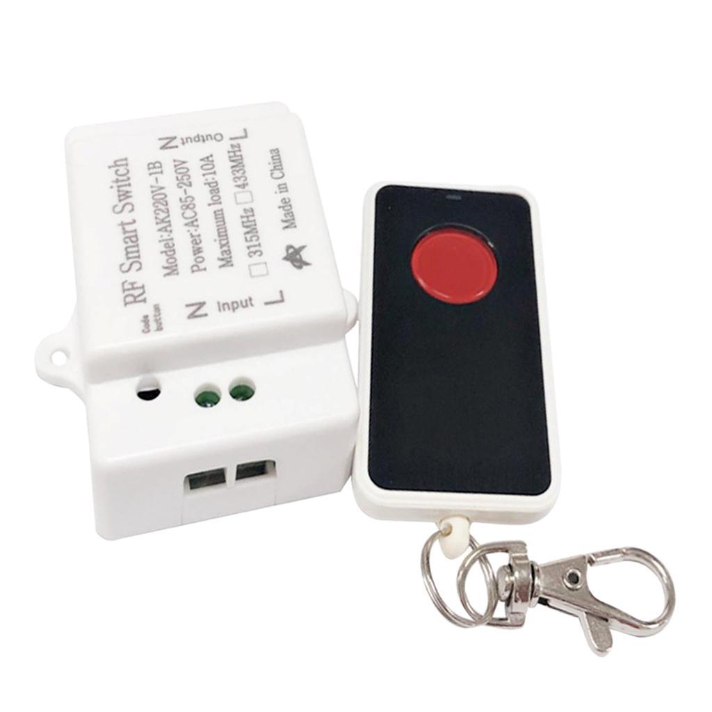 AC85-250V 433HMz RF Wireless Remote Control Light on/OFF Relay Switch Set