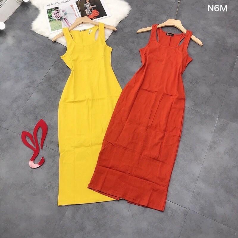 ĐẦM THUN ÔM BODY BA LỖ VỀ ĐỦ MÀU SẮC LUÔN NHA CẢ NHÀ