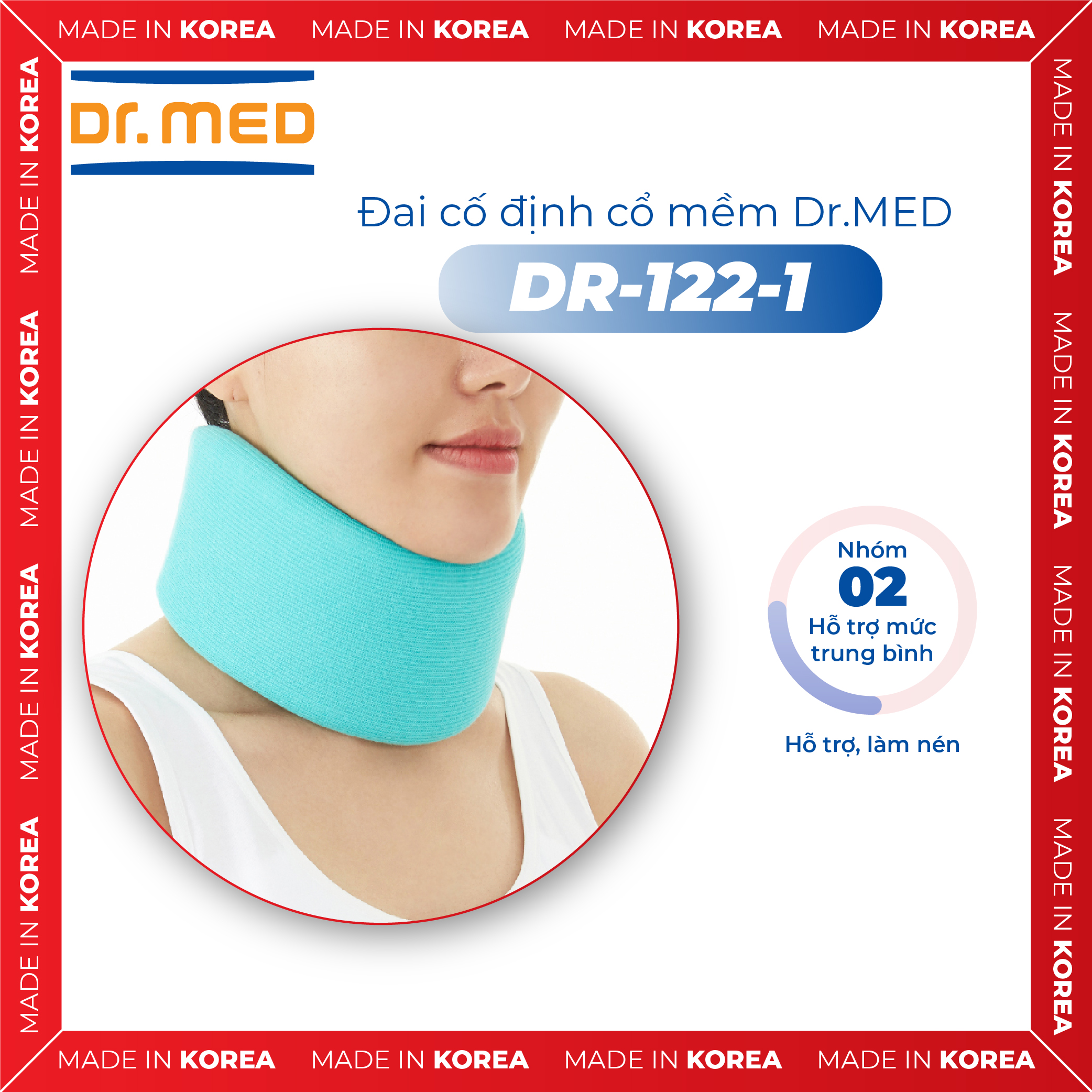 Đai cố định cổ mềm Dr.MED DR-122-1
