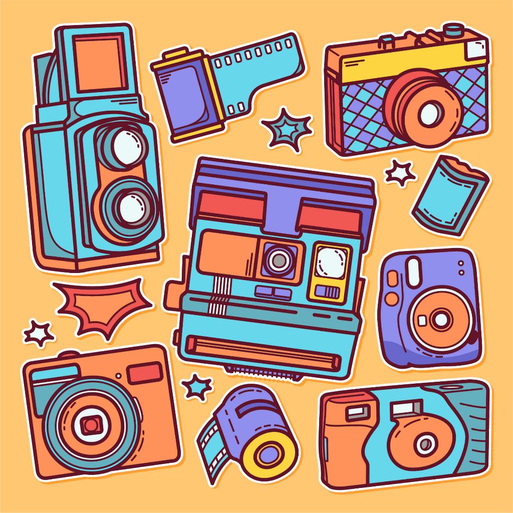 Sticker cute đáng yếu chống nước dán trang trí laptop, mũ nón bảo hiểm, vali, xe tay ga - 100