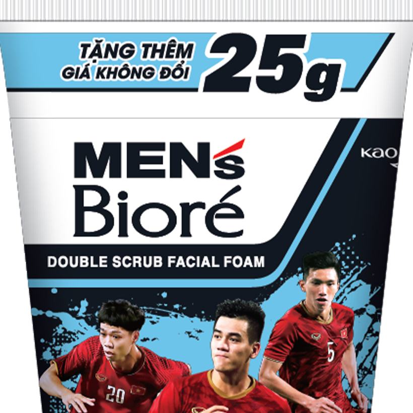 Sữa Rửa Mặt Men Biore Hạt Tác Động Kép Mát Lạnh Sảng Khoái 100g