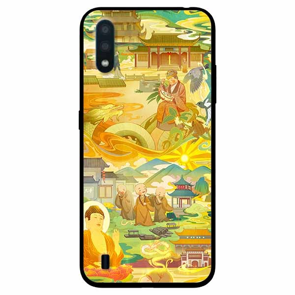 Ốp lưng dành cho Samsung A01 mẫu Phật Và 3 Chú Tiểu