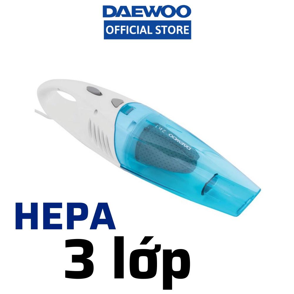 Máy hút bụi cầm tay 2 trong 1 Daewoo DWX-E620P công suất 600W, màng lọc Hepa, hàng chính hãng