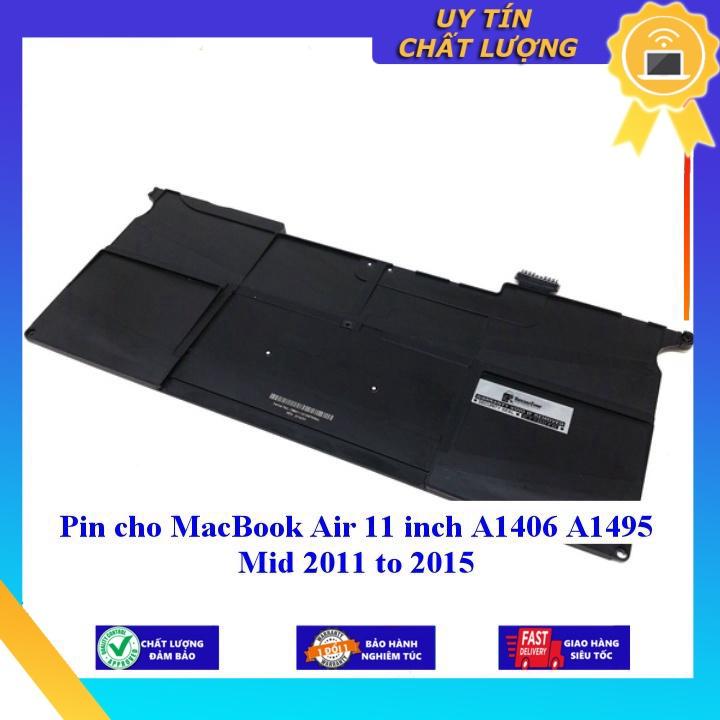 Pin cho MacBook Air 11 inch A1406 A1495 Mid 2011 to 2015 - Hàng Nhập Khẩu New Seal