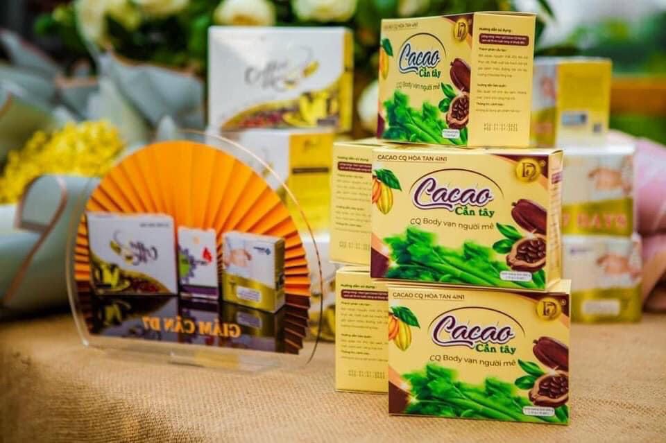 3 hộp Cacao cần tây hỗ trợ giảm cân CQ HOA TAN 4IN1 Thái Lan