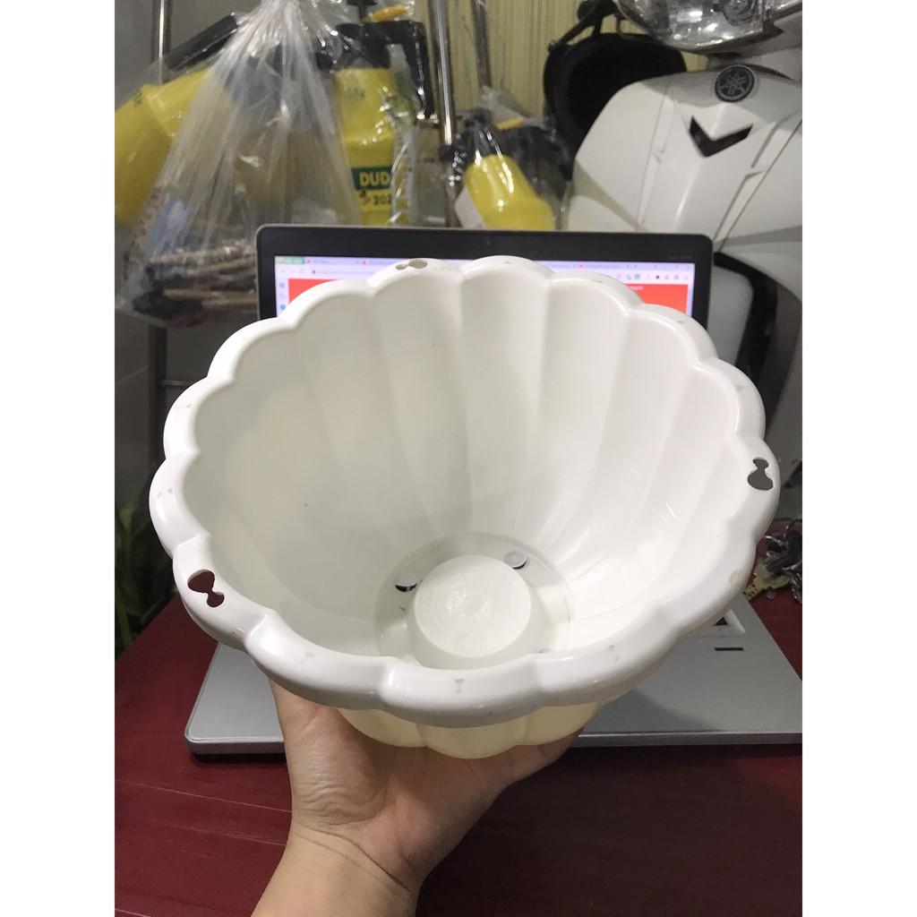 Chậu treo bí size lớn 22cm x15cm - tặng kèm dây treo