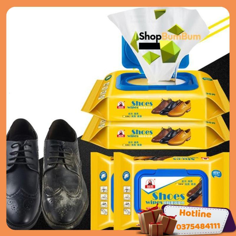 Khăn Giấy Lau Giày Shoes Hộp 30 Tờ Siêu Sạch - Hàng Loại 1