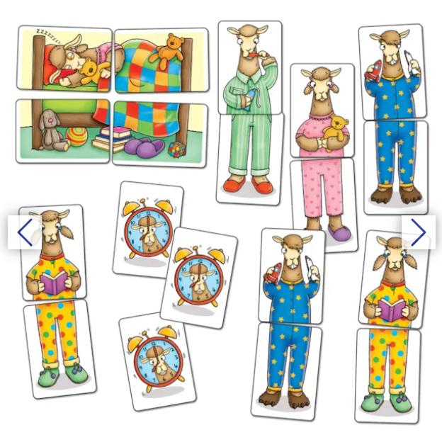 Trò chơi trí tuệ Llamas In Pyjama giúp trẻ phát triển kỹ năng quan sát và khả năng ghi nhớ