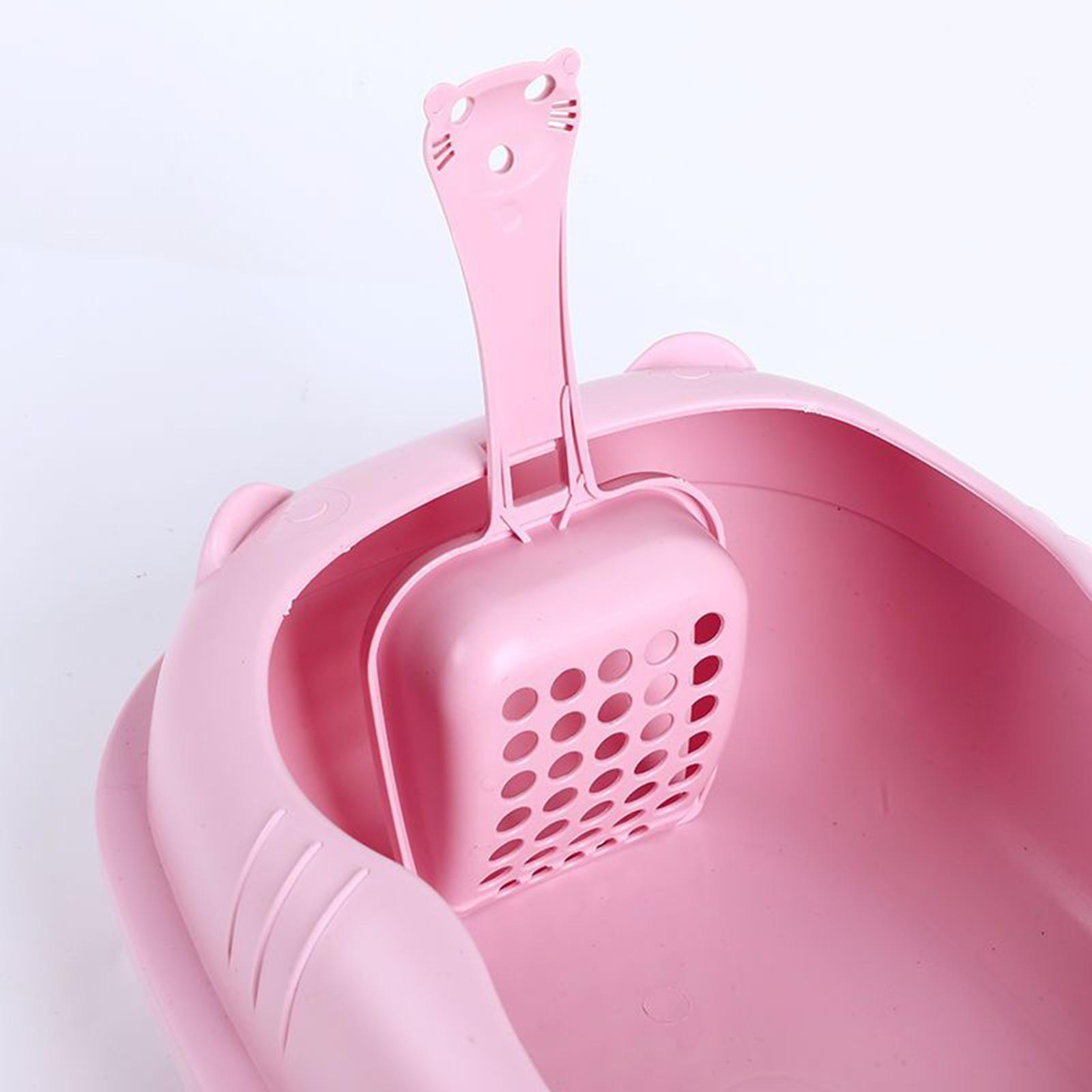 Cat Litter Box, Cat Litter Container Anti Splashing Open Top Pet Litter Tray for Small Animals