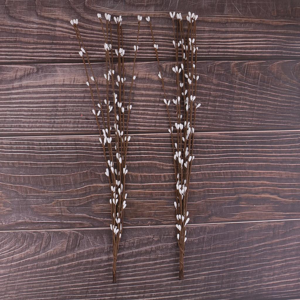 200x Pip Berry Garland Stem Rustic Wall Door Decor DIY Party Favor Red White