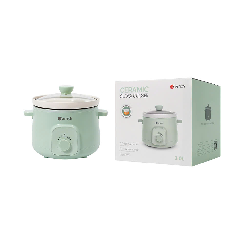 Nồi nấu chậm 3L Elmich SCE0489 - Hàng chính hãng (Trùng mã 4111470469841)