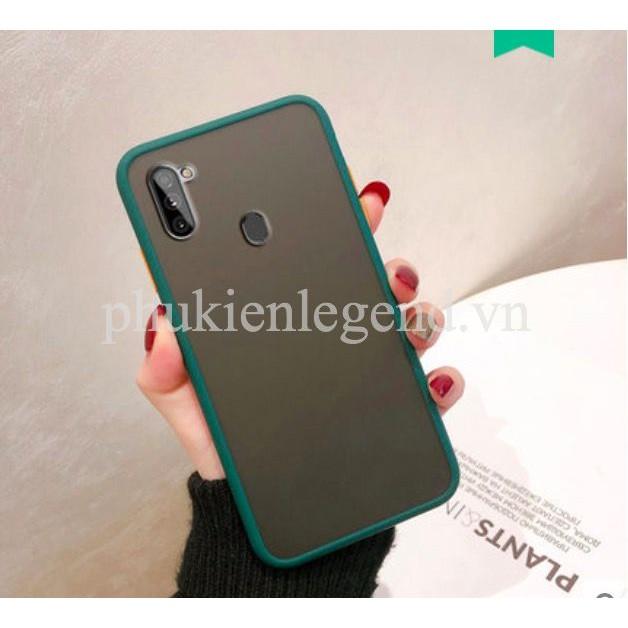 Ốp lưng trong nhám viền màu chống sốc cho SamSung Galaxy A11