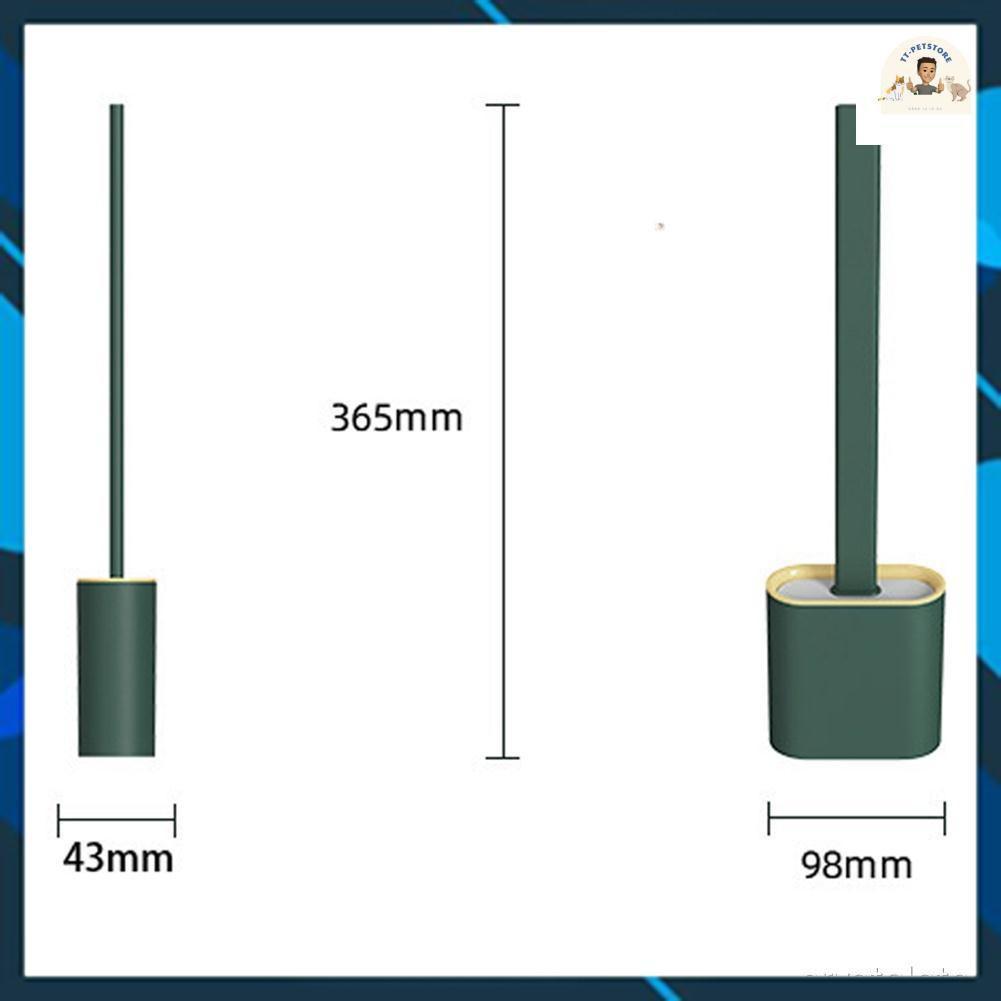 Chổi Cọ Nhà Vệ Sinh, Cây Cọ Toilet Bồn Cầu Bằng SiliCon Có Giá Đựng Dán Tường