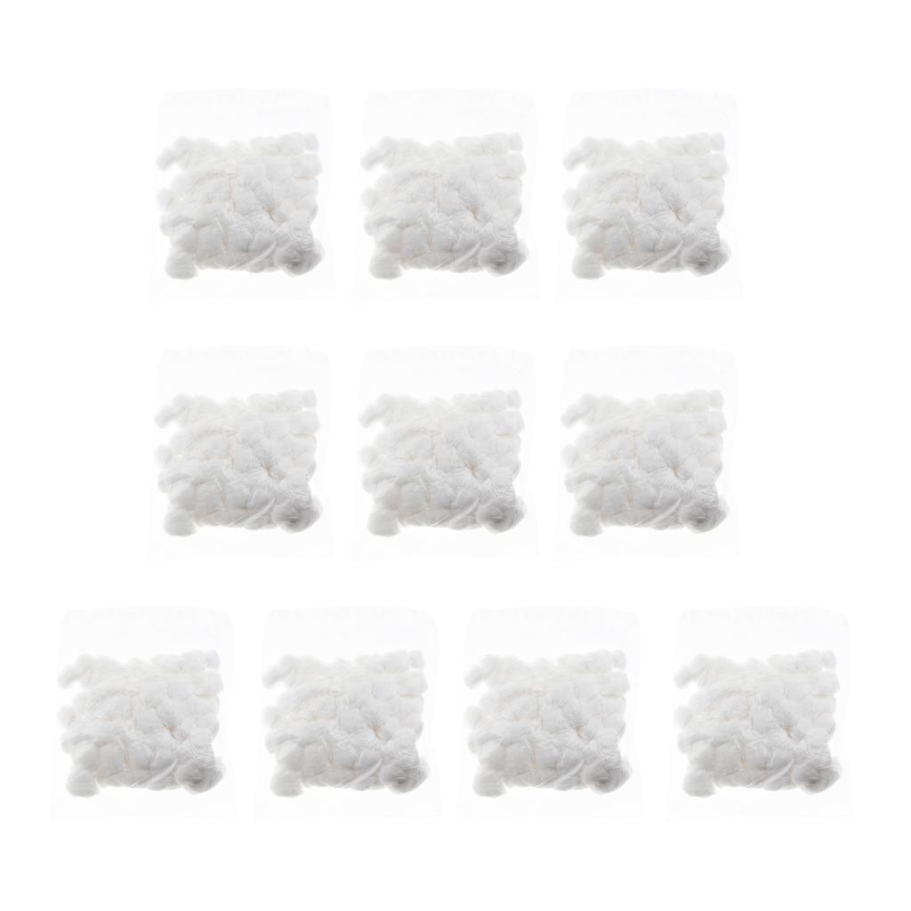 10 pack Cute Cartoon Small Cotton Balls for Hamster Guinea Pig Hamster white