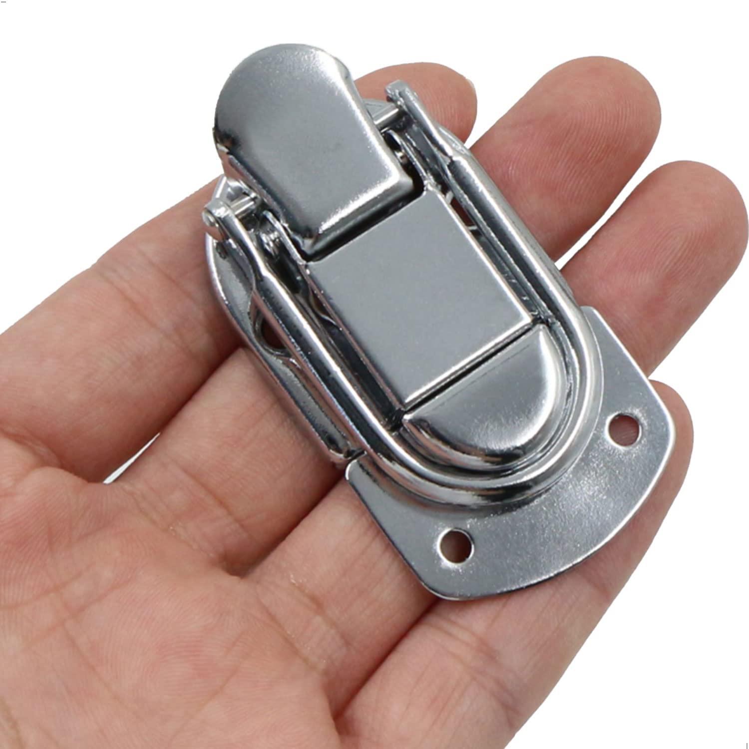 Hộp đóng khóa Khóa căng đóng Haspe đóng cửa Haspe - 10 mảnh thép không gỉ khóa khóa khóa khóa khóa cho hộp trường hợp, ngực, hộp công cụ, ngăn kéo, tủ mỹ phẩm.