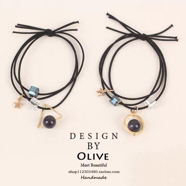 Cột tóc nữ kèm pha lê sang chảnh