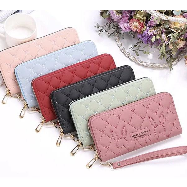 VÍ DÀI NỮ CẦM TAY ĐAN CHÉO THỎ V550 CAO CẤP KIỂU DÁNG SANG TRỌNG PHONG CÁCH HÀN QUỐC