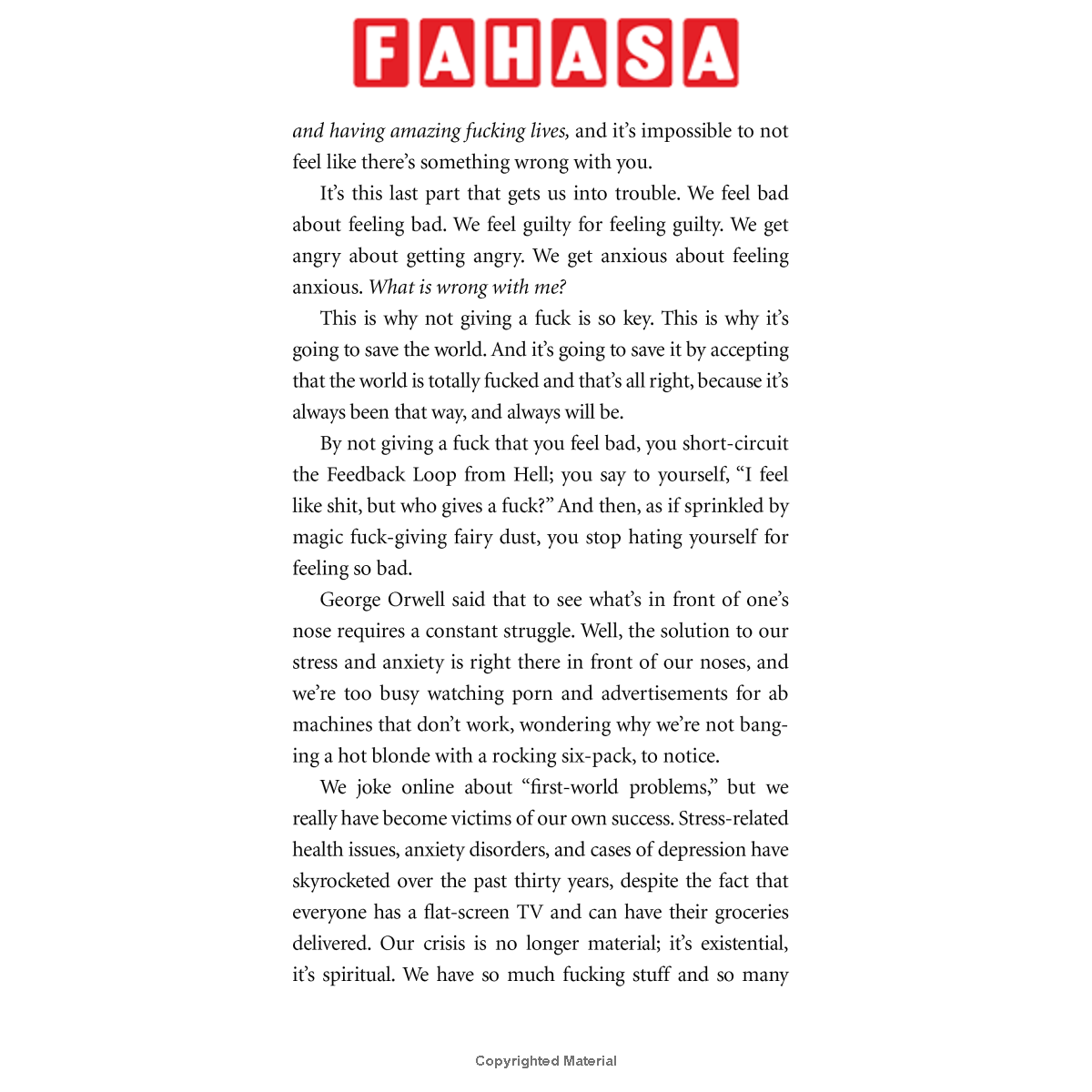 Sách ngoại văn: The Subtle Art Of Not Giving A F*ck - A Counterintuitive Approach To Living A Good Life