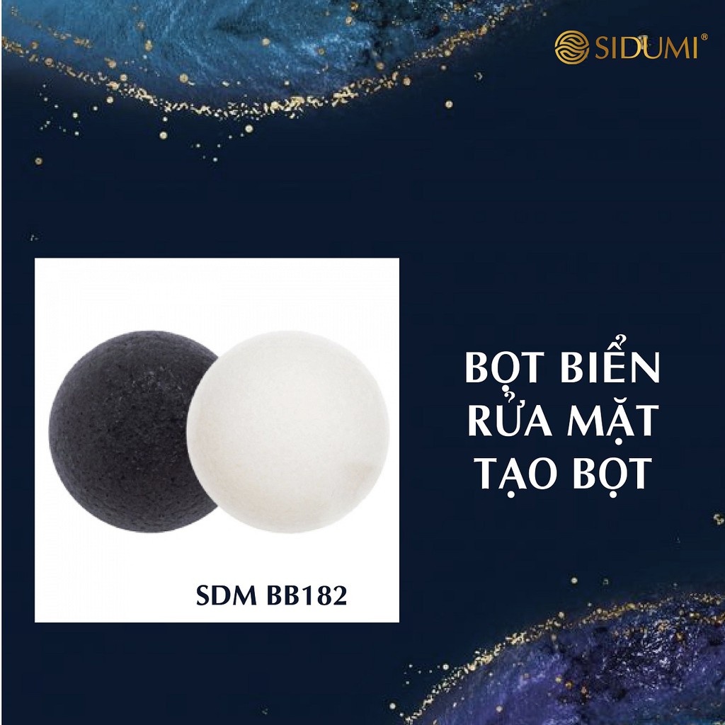 Bọt Biển Rửa Mặt Tạo Bọt Sidumi 01 chiếc/túi - SDM BB182