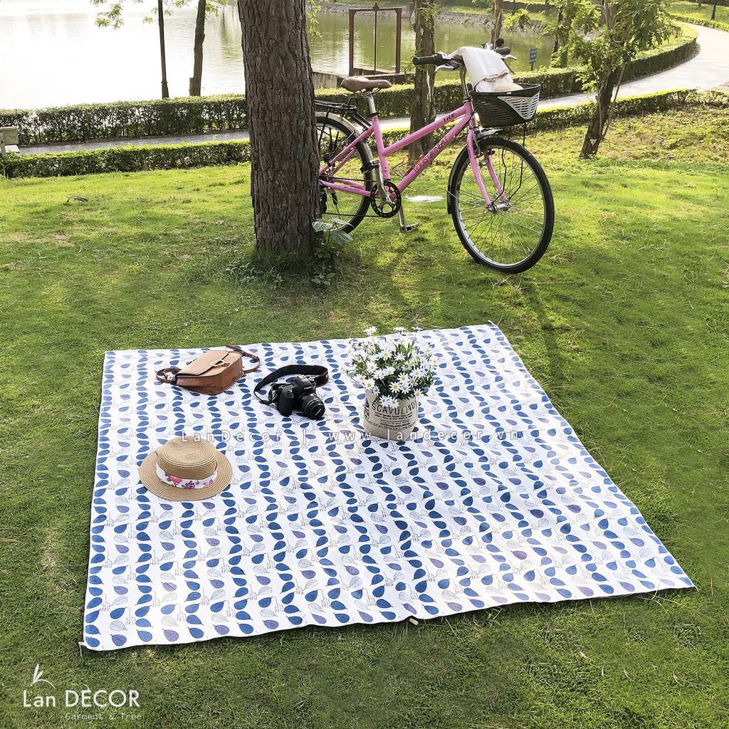 Thảm picnic gấp gọn, Thảm dã ngoại, Khăn tấm trải du lịch chụp ảnh picnic, trải bàn ăn kẻ caro, Thảm chụp ảnh