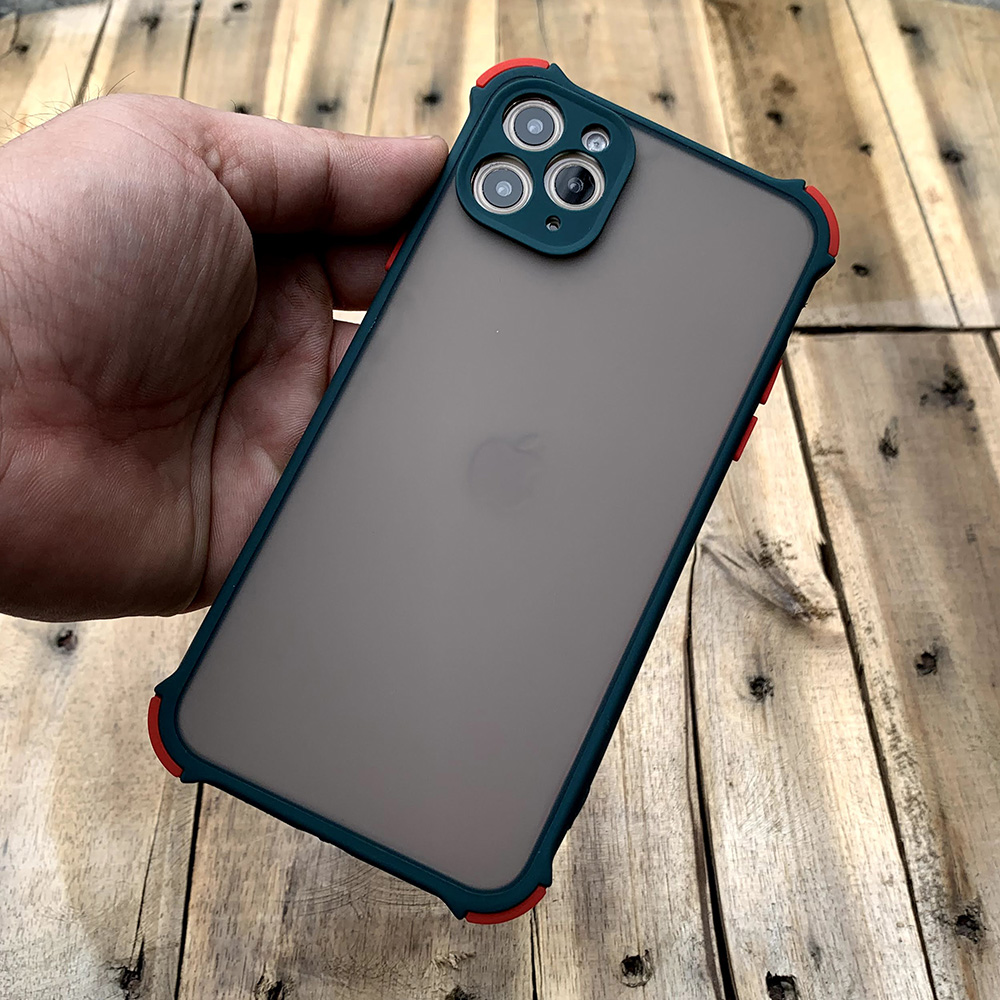 Ốp lưng chống sốc toàn phần dành cho iPhone 11 Pro Max - Màu xanh lá đậm