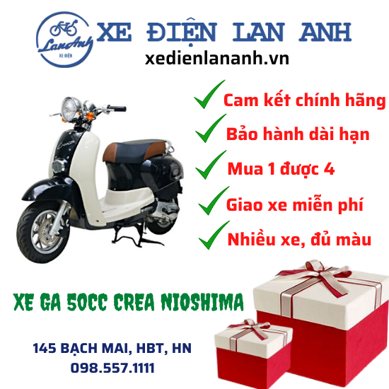 XE GA 50CC CREA NIOSHIMA ĐÈN LED PHANH ĐĨA