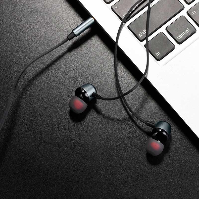 Earphone nhét tai chống ồn M31 cao cấp (Xám)- Hàng chính hãng