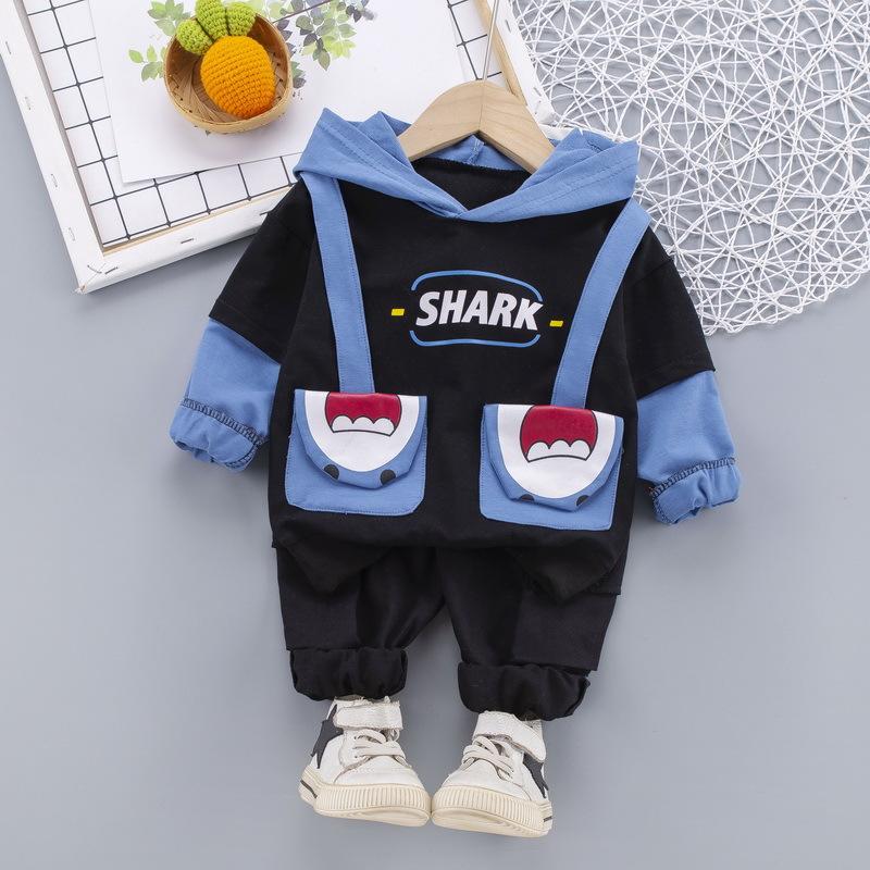 Bộ Quần Áo Bé Trai Bé Bảng Chữ Cái In Đơn Giản Có Mũ Phù Hợp Với Quần Áo Trẻ Em Bộ Đồ Màu Quần Áo Cho Bé 2 phù Hợp Với