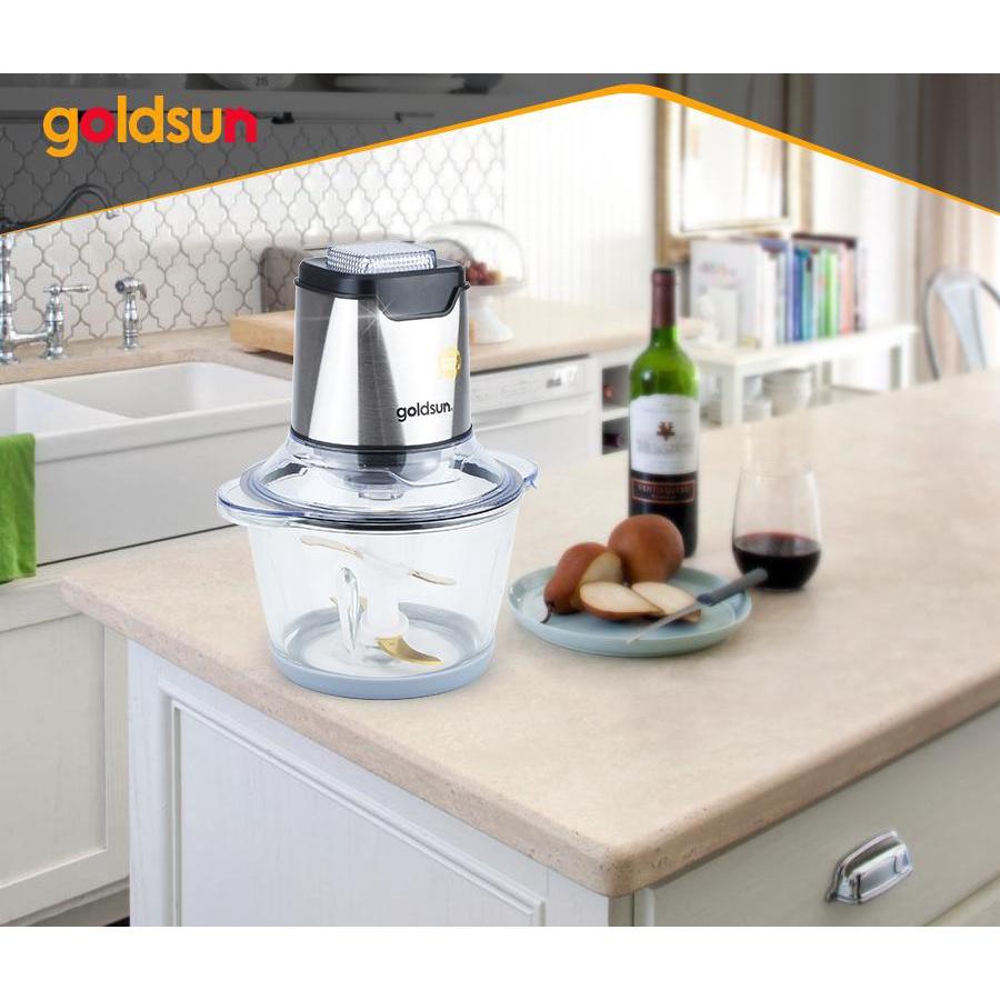 Máy xay thịt Goldsun CR2201, 450W, 1.2L, Cối thủy tinh- Hàng chính hãng