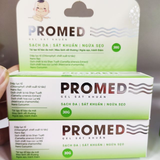 Gel Sát Khuẩn Da, Ngừa Sẹo An Toàn Cho Bé Promed Tuýp 30g