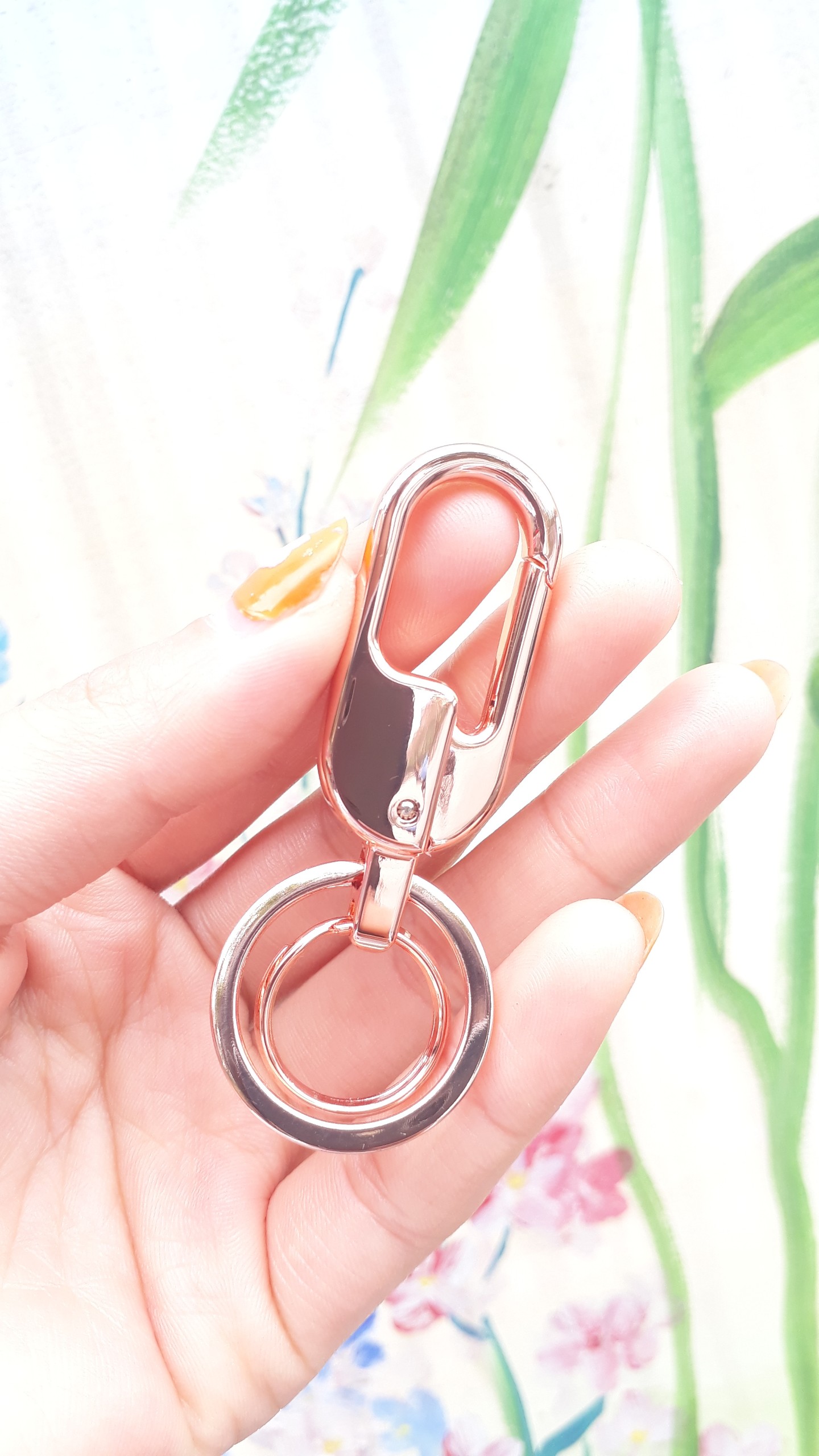 Móc khóa ngắn thiết kế mới thanh lịch 8791 - chất liệu hợp kim