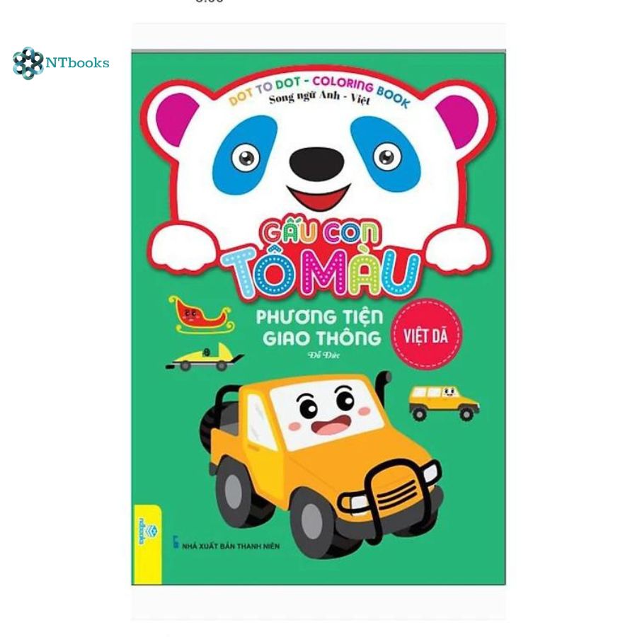 Combo 8 cuốn Gấu con Tô màu - Phương tiện giao thông