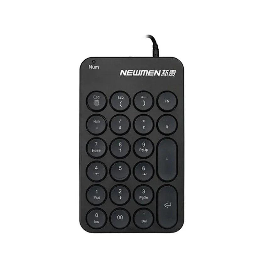 Bàn phím Số có dây Newmen TK-031 (Wired, USB…) - Hàng Chính Hãng - Trắng