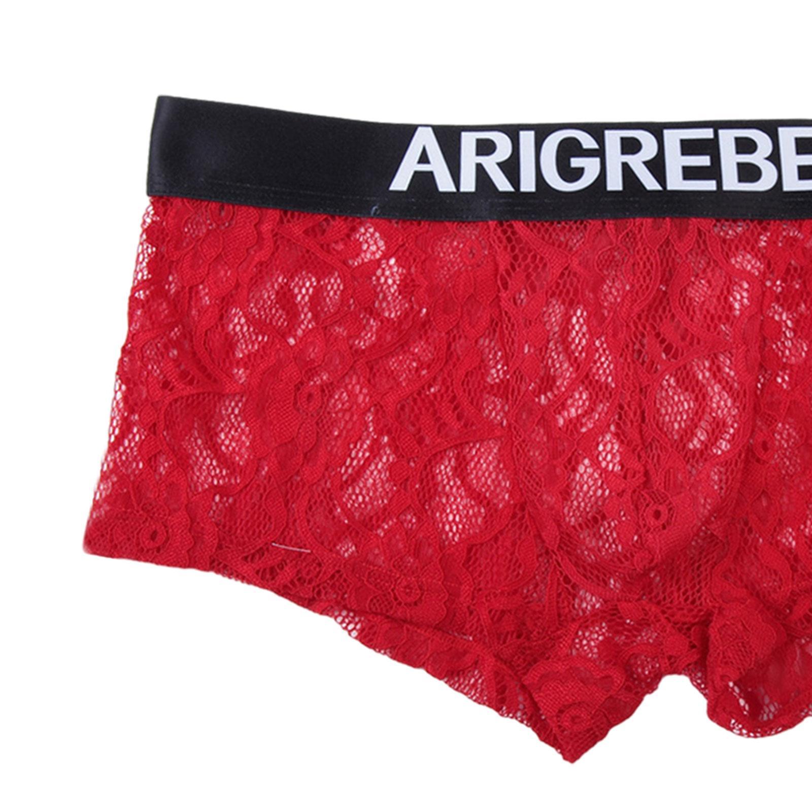 Men' Briefs Thin Lingerie Breathable Mens Lace Underwear for Men Gifts