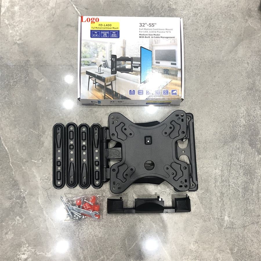 Khung treo tivi xoay L400 tải trọng 31.8kg dành cho tivi 32 inch - 55inch - Hàng nhập khẩu