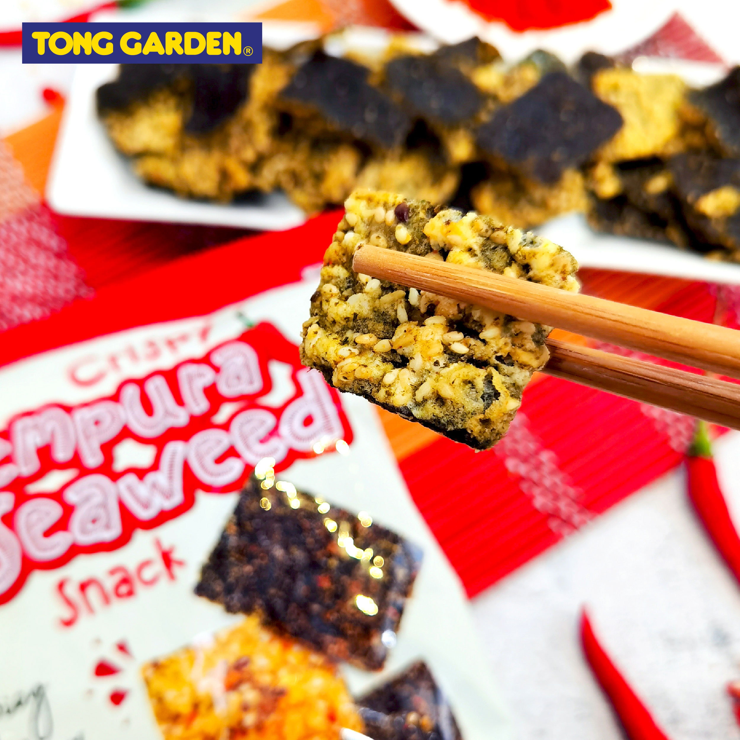 SNACK RONG BIỂN VỊ CAY TONG GARDEN 20G